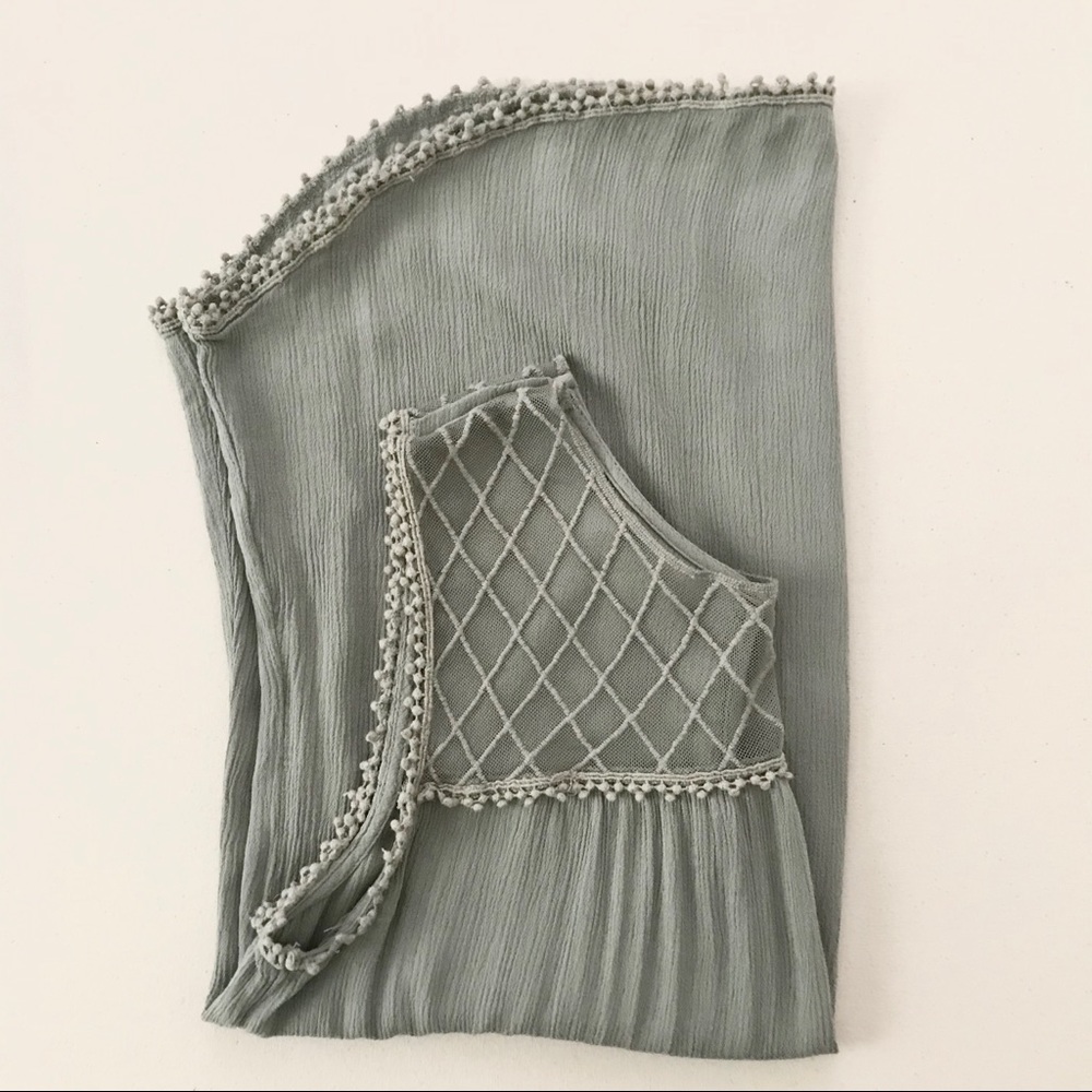 Rose Knox sage green sleeveless top